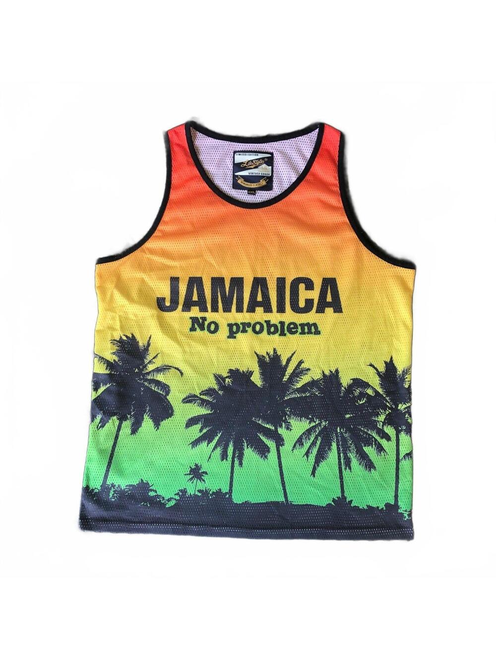 LifeStyle Limited Edition Jamaica No Problem Mesh Tank Top 2XL